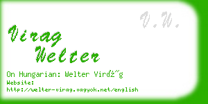 virag welter business card